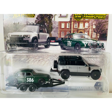 Hot Wheels Premium Car Culture Team Transport #74 Jaguar MK1 2023 Land Rover Defender 110
